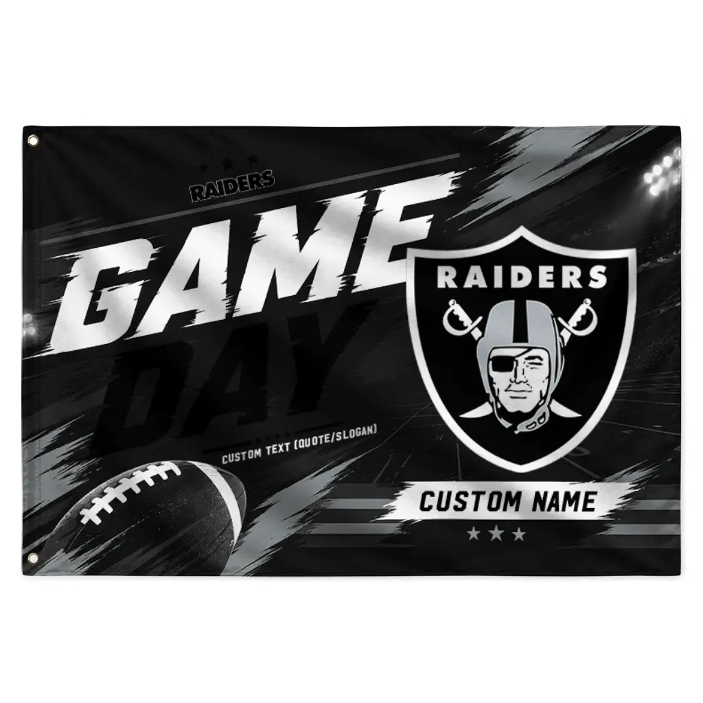 Las Vegas Raiders House Flag Customized Action Streaks Black Best Selling Las Vegas Raiders House Flag Customized Action Streaks Black Best Selling