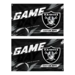 Las Vegas Raiders House Flag Customized Action Streaks Black Best Selling
