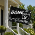 Las Vegas Raiders House Flag Customized Action Streaks Black Best Selling
