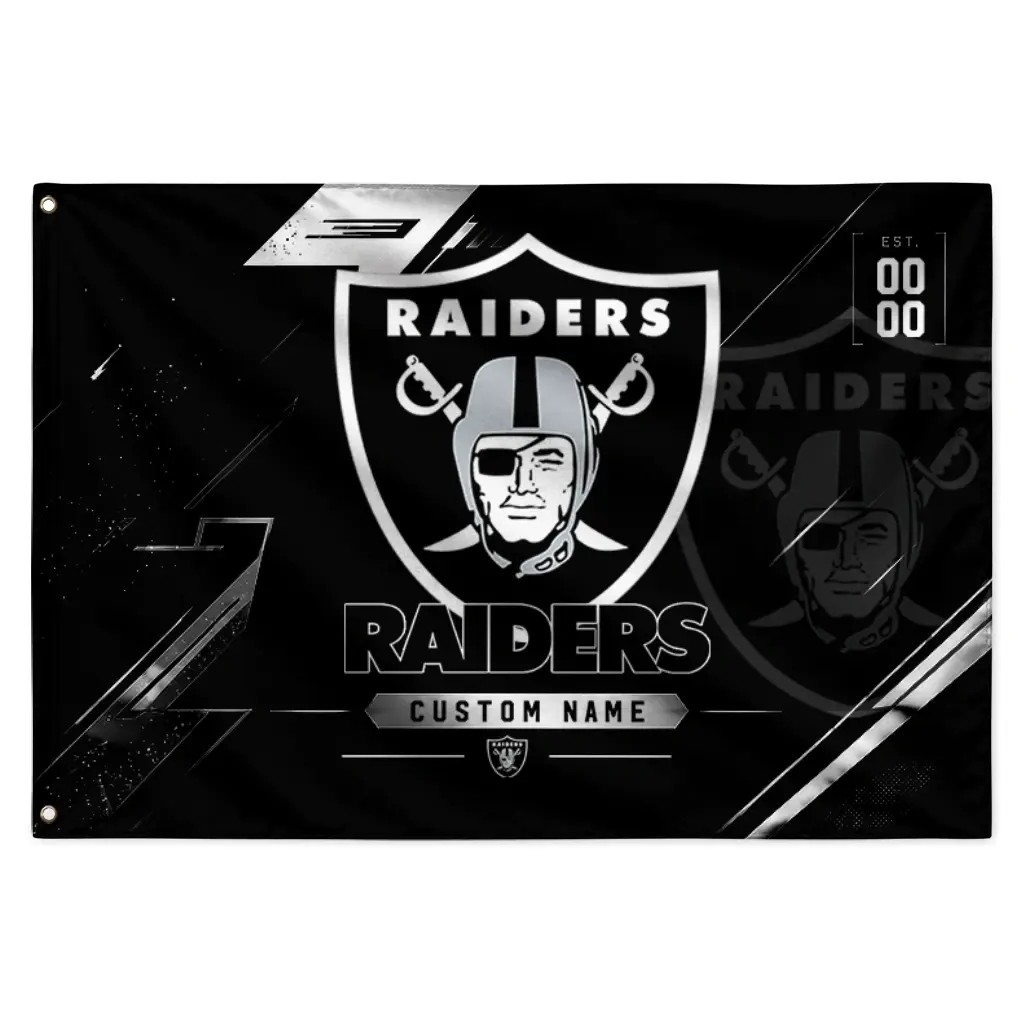 Las Vegas Raiders House Flag Personalized Speed Slashes Black Best Selling Las Vegas Raiders House Flag Personalized Speed Slashes Black Best Selling