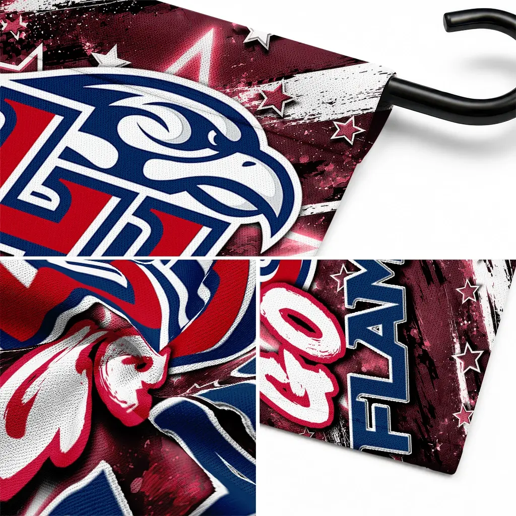 Liberty Flames Garden Flag Personalized Glowing Star Red Latest Model Liberty Flames Garden Flag Personalized Glowing Star Red Latest Model
