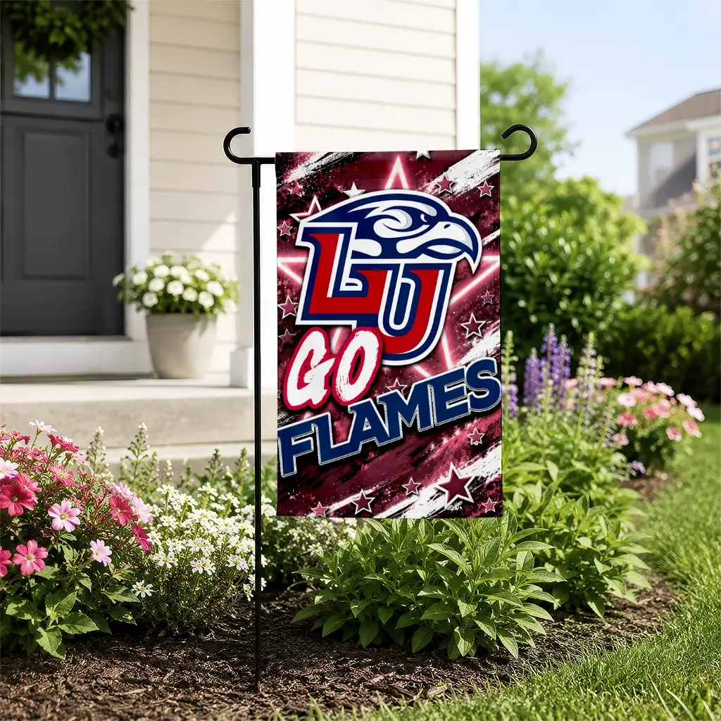 Liberty Flames Garden Flag Personalized Glowing Star Red New Arrival Liberty Flames Garden Flag Personalized Glowing Star Red New Arrival