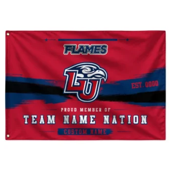 Liberty Flames House Flag Customized Brushed Streaks Red Best Selling