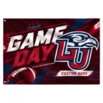 Liberty Flames House Flag Personalized Action Streaks Red Best Selling
