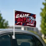 Liberty Flames House Flag Personalized Action Streaks Red Best Selling