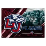 Liberty Flames House Flag Personalized Diagonal Stripes Red Best Selling