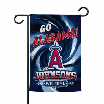 Los Angeles Angels Garden Flag Custom Swirl Vortex Blue Best Selling