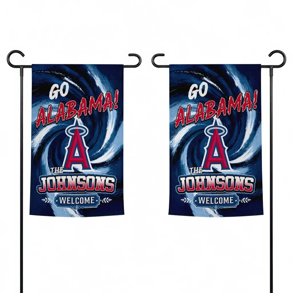 Los Angeles Angels Garden Flag Custom Swirl Vortex Blue Fashion Forward Los Angeles Angels Garden Flag Custom Swirl Vortex Blue Fashion Forward