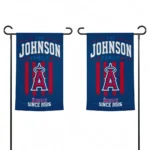 Los Angeles Angels Garden Flag Customized Distressed Stripes Blue Best Selling