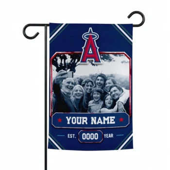 Los Angeles Angels Garden Flag - Customized Photo Frame Blue