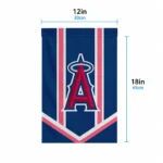 Los Angeles Angels Garden Flag Personalized Chevron Stripes Blue Best Selling