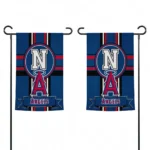 Los Angeles Angels Garden Flag Personalized Circle Medallion Blue Best Selling