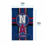 Los Angeles Angels Garden Flag Personalized Circle Medallion Blue Best Selling