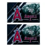 Los Angeles Angels House Flag Custom Diagonal Stripes Blue Best Selling