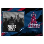 Los Angeles Angels House Flag Customized Framed Photo Blue Black Best Selling