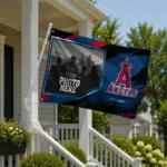 Los Angeles Angels House Flag Customized Framed Photo Blue Black Best Selling