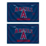 Los Angeles Angels House Flag Personalized Ornate Border Blue Best Selling