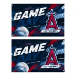 Los Angeles Angels House Flag Personalized Tech Panels Blue Best Selling