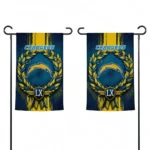 Los Angeles Chargers Garden Flag Custom Laurel Wreath Blue Best Selling