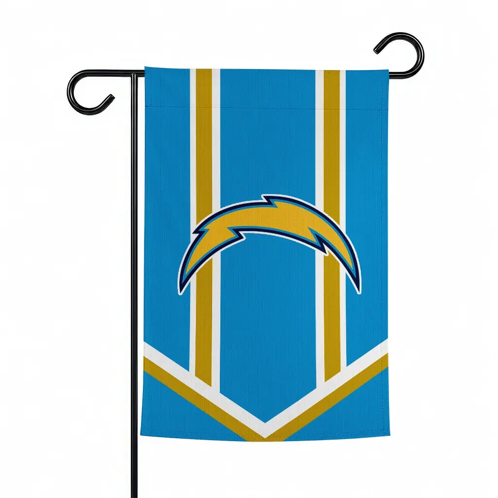Los Angeles Chargers Garden Flag Customized Chevron Stripes Blue Best Selling Los Angeles Chargers Garden Flag Customized Chevron Stripes Blue Best Selling
