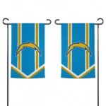 Los Angeles Chargers Garden Flag Customized Chevron Stripes Blue Best Selling