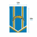 Los Angeles Chargers Garden Flag Customized Chevron Stripes Blue Best Selling