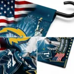 los-angeles-chargers-garden-flag-customized-icon-collage-blue-best-selling.webp