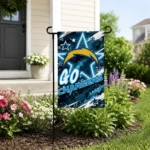Los Angeles Chargers Garden Flag Personalized Glowing Star Blue Best Selling