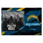Los Angeles Chargers House Flag Custom Framed Photo Blue Black Best Selling