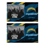 Los Angeles Chargers House Flag Custom Framed Photo Blue Black Best Selling