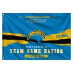Los Angeles Chargers House Flag Customized Brushed Streaks Blue Best Selling