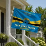 Los Angeles Chargers House Flag Customized Brushed Streaks Blue Best Selling