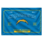 Los Angeles Chargers House Flag Customized Ornate Border Blue Best Selling