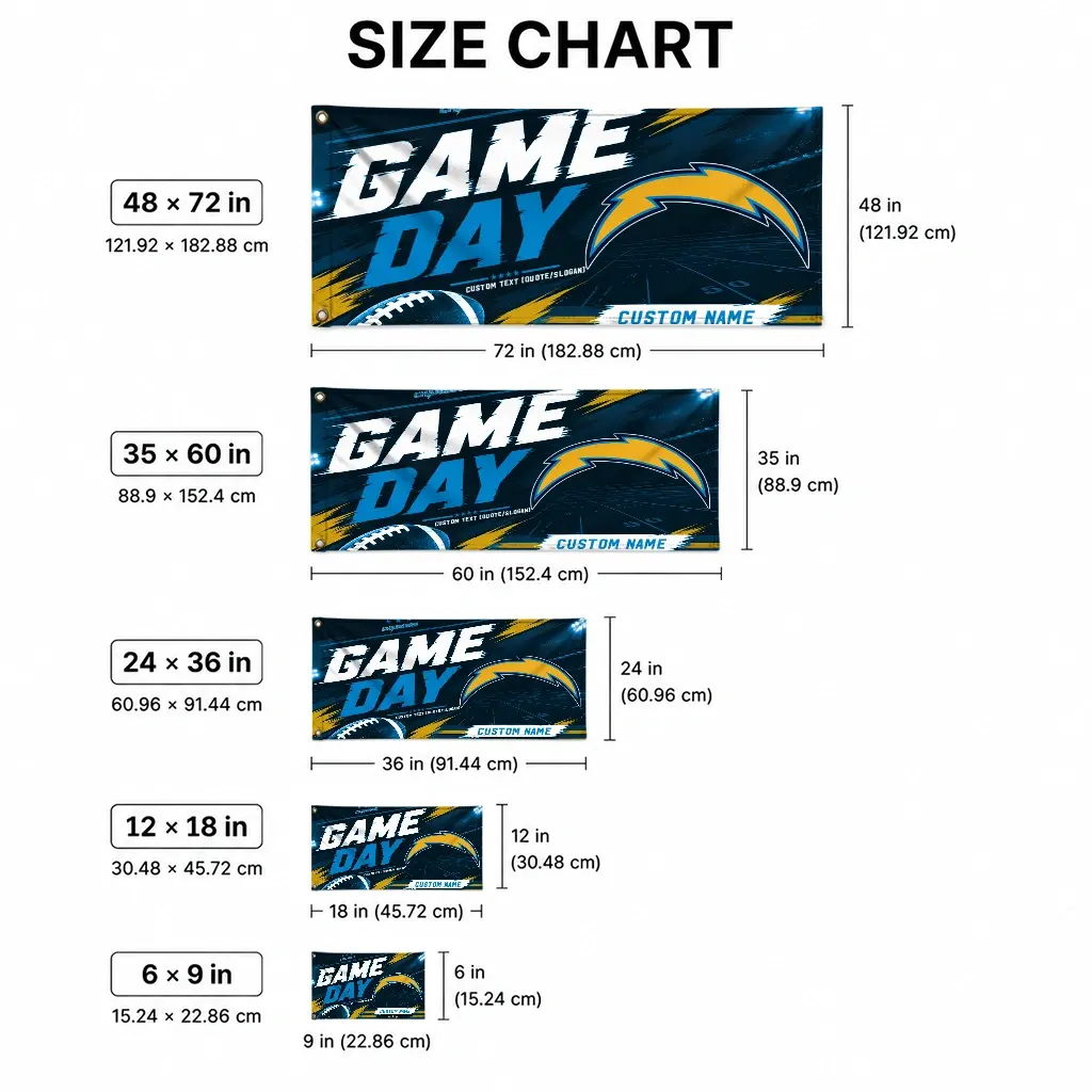 Los Angeles Chargers House Flag Personalized Action Streaks Blue High Quality Los Angeles Chargers House Flag Personalized Action Streaks Blue High Quality