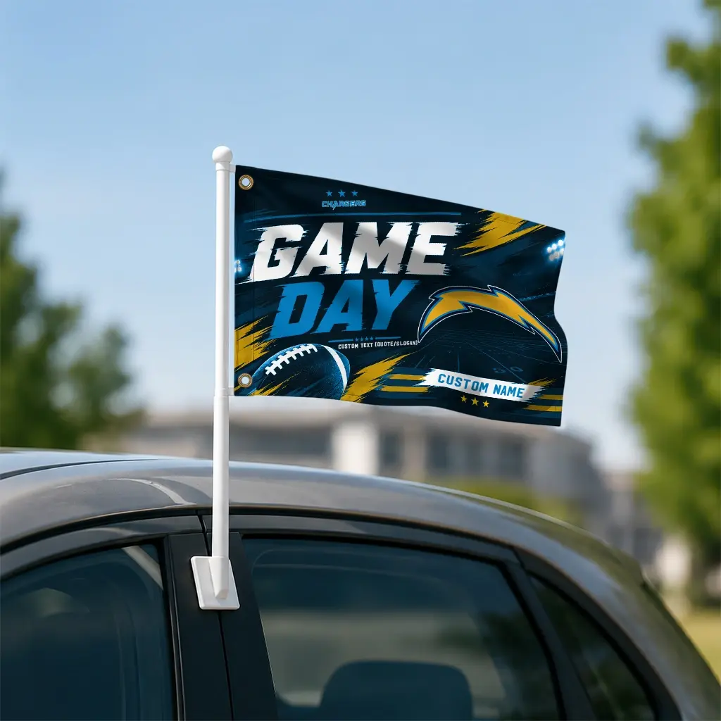 Los Angeles Chargers House Flag Personalized Action Streaks Blue Latest Model Los Angeles Chargers House Flag Personalized Action Streaks Blue Latest Model