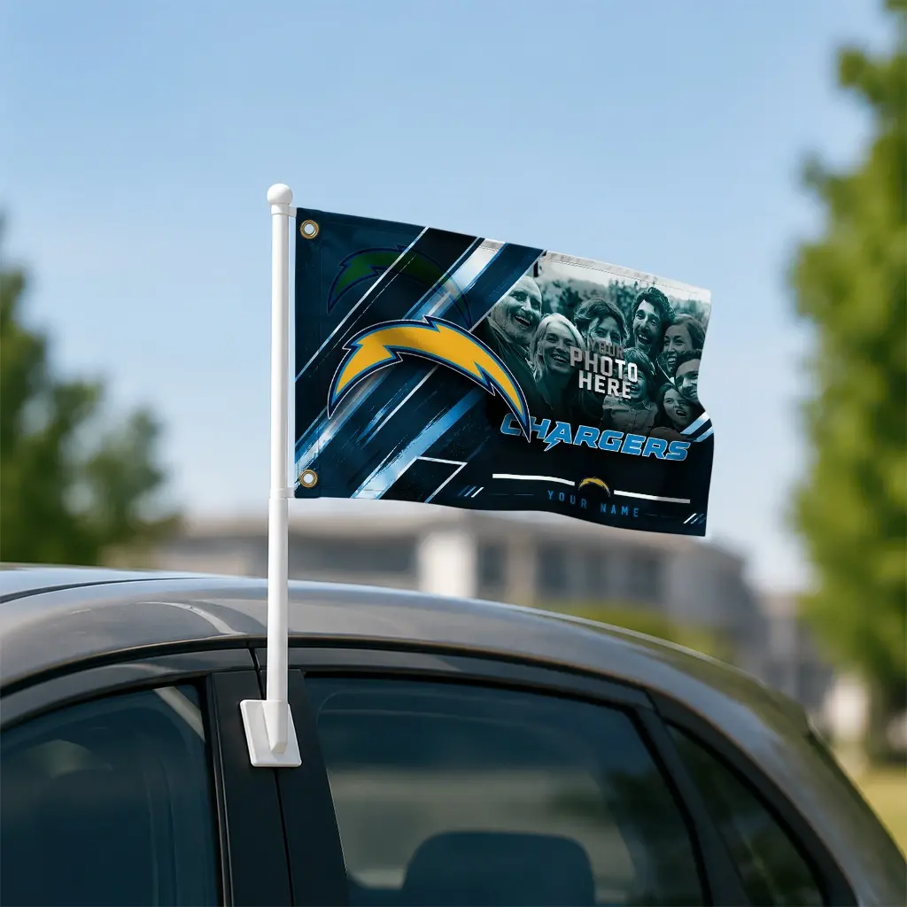 Los Angeles Chargers House Flag Personalized Diagonal Stripes Blue Latest Model Los Angeles Chargers House Flag Personalized Diagonal Stripes Blue Latest Model
