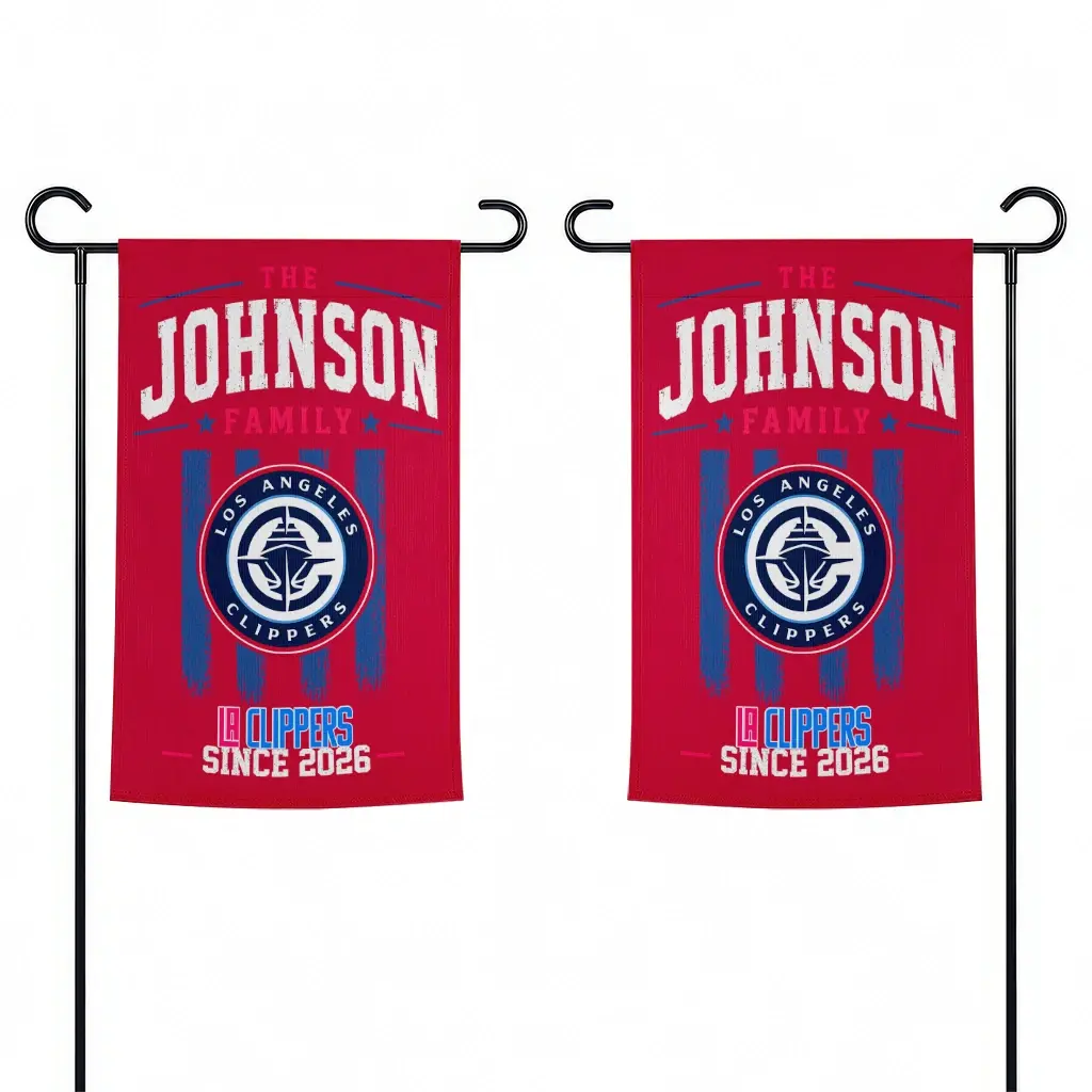 Los Angeles Clippers Garden Flag Custom Distressed Stripes Red Fashion Forward Los Angeles Clippers Garden Flag Custom Distressed Stripes Red Fashion Forward