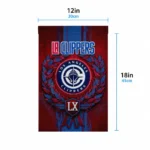 Los Angeles Clippers Garden Flag Custom Laurel Wreath Red Best Selling