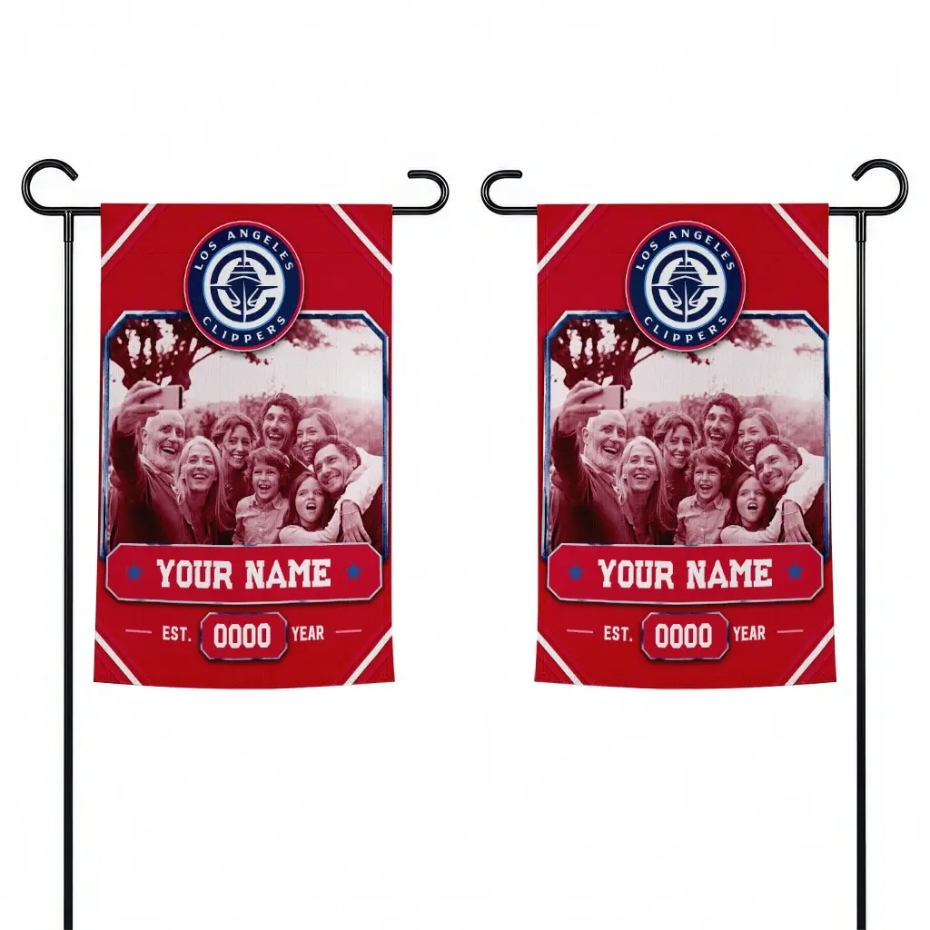 Los Angeles Clippers Garden Flag Custom Photo Frame Red Fashion Forward Los Angeles Clippers Garden Flag Custom Photo Frame Red Fashion Forward