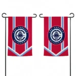 Los Angeles Clippers Garden Flag Customized Chevron Stripes Red Best Selling