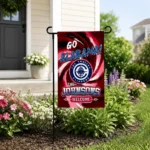 Los Angeles Clippers Garden Flag Personalized Swirl Vortex Red Best Selling