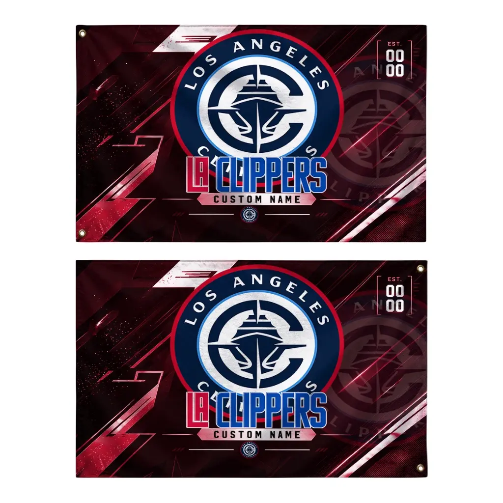 Los Angeles Clippers House Flag Custom Speed Slashes Red Fashion Forward Los Angeles Clippers House Flag Custom Speed Slashes Red Fashion Forward