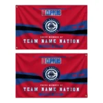 Los Angeles Clippers House Flag Customized Brushed Streaks Red Best Selling
