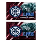 Los Angeles Clippers House Flag Personalized Diagonal Stripes Red Best Selling