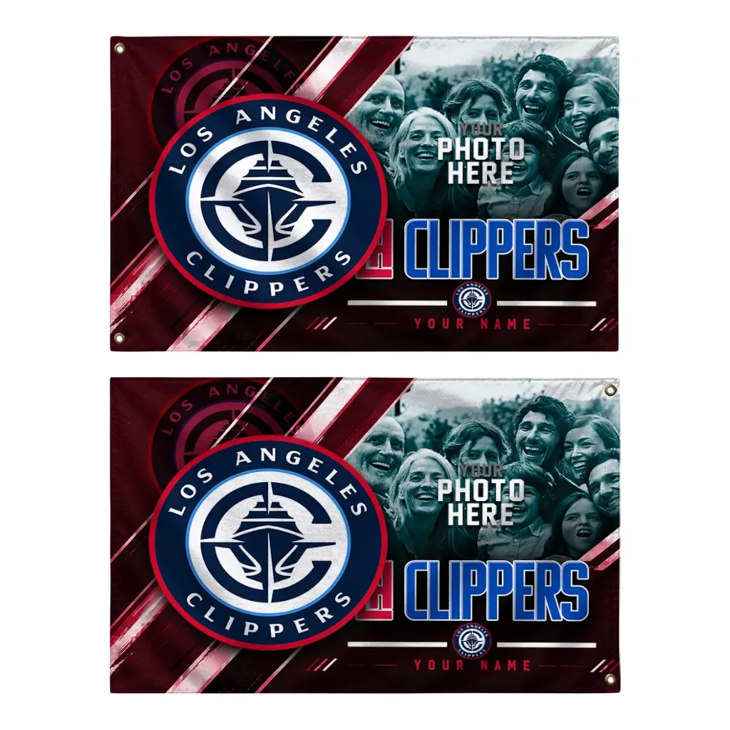 Los Angeles Clippers House Flag Personalized Diagonal Stripes Red Fashion Forward Los Angeles Clippers House Flag Personalized Diagonal Stripes Red Fashion Forward