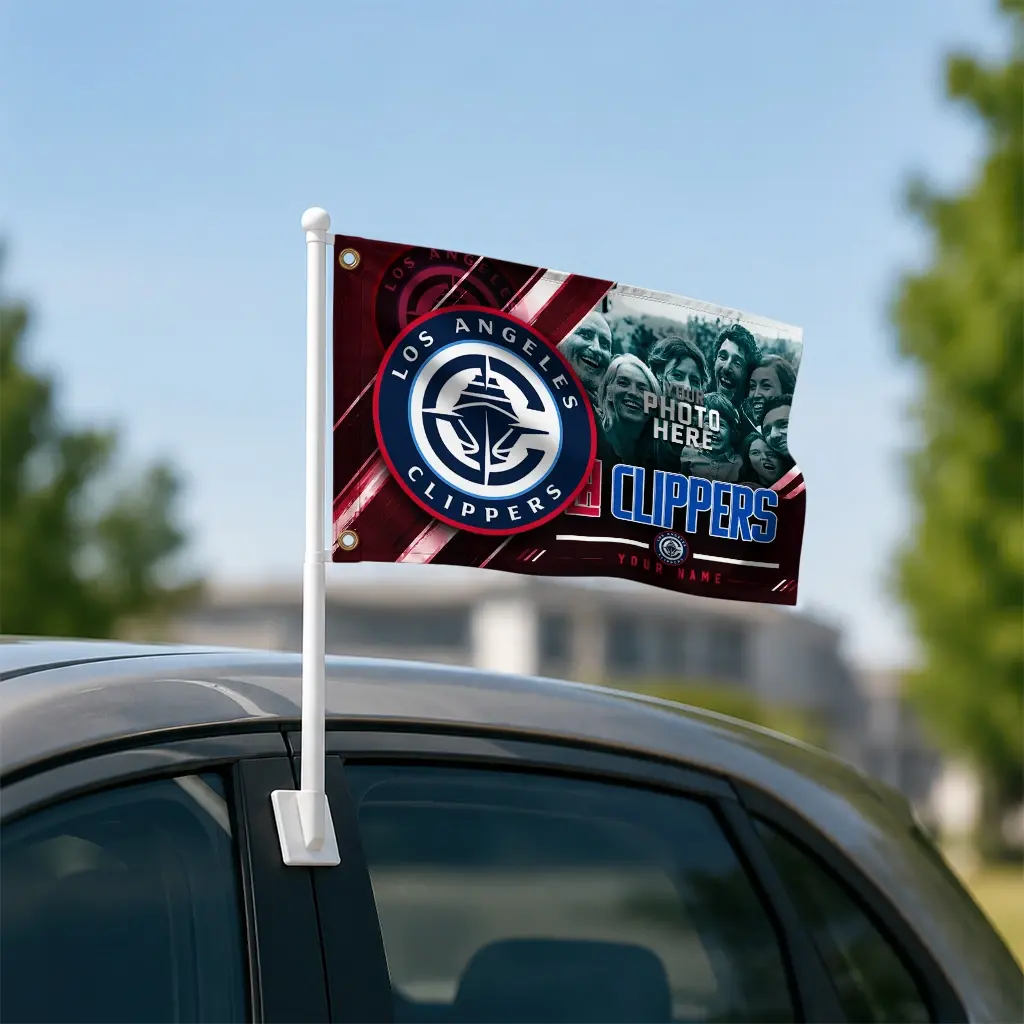 Los Angeles Clippers House Flag Personalized Diagonal Stripes Red Latest Model Los Angeles Clippers House Flag Personalized Diagonal Stripes Red Latest Model