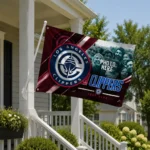 Los Angeles Clippers House Flag Personalized Diagonal Stripes Red Best Selling