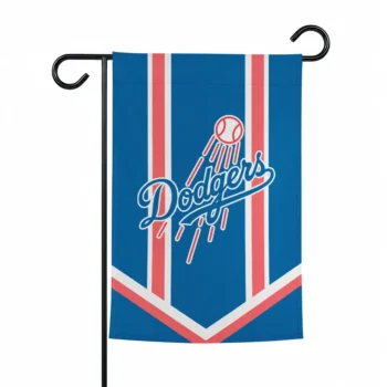 Los Angeles Dodgers Garden Flag Custom Chevron Stripes Blue Best Selling