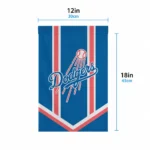 Los Angeles Dodgers Garden Flag Custom Chevron Stripes Blue Best Selling