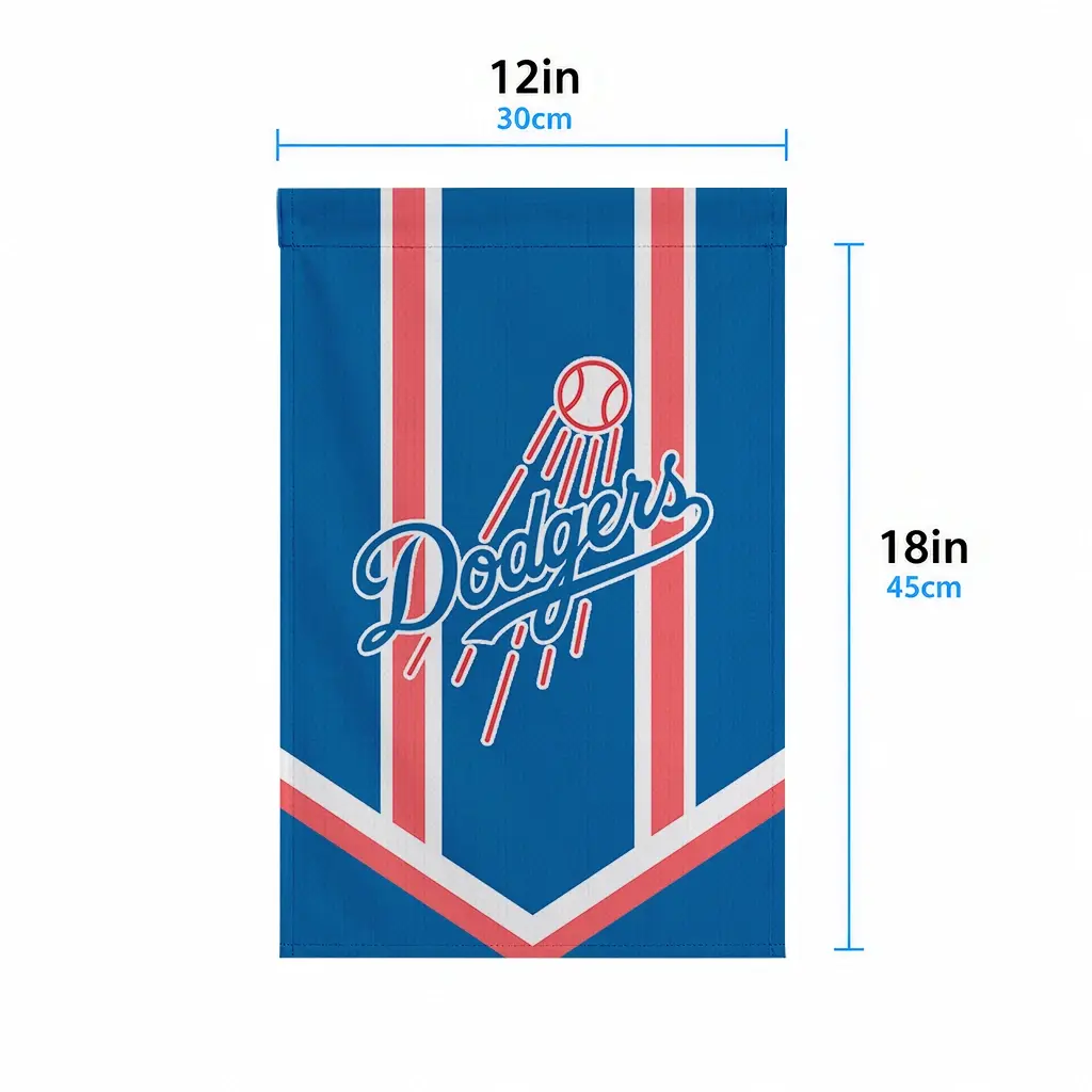 Los Angeles Dodgers Garden Flag Custom Chevron Stripes Blue High Quality Los Angeles Dodgers Garden Flag Custom Chevron Stripes Blue High Quality